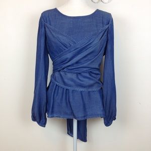 Soho NY&co Jeans size S blue long sleeves shirt